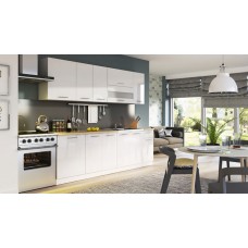 Virtuves komplekts TIFFANY 260, balts glancēts